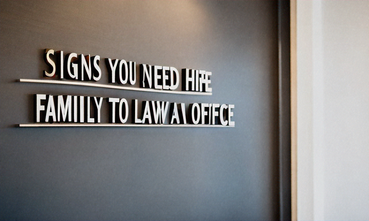 5 Signs You Need to Hire a Family Law Attorney Right Now